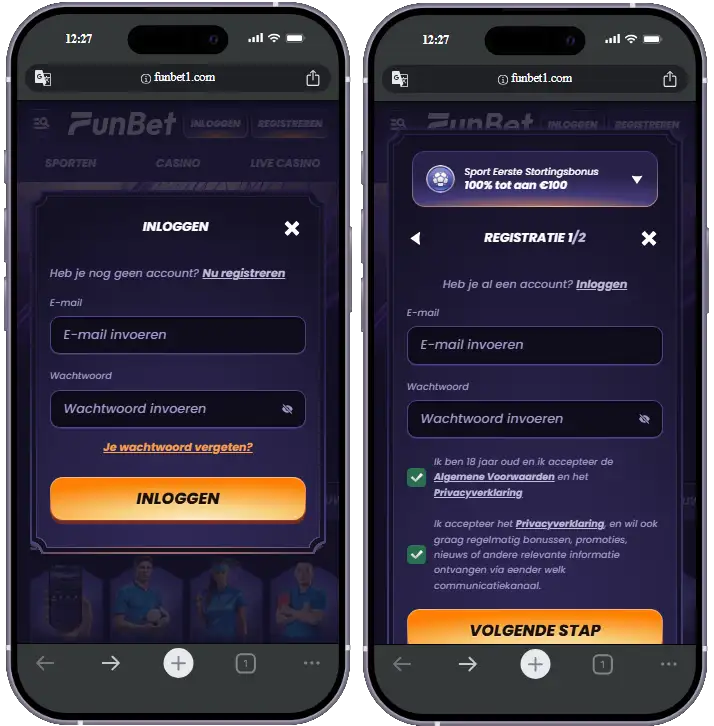 Funbet Account Aanmaken En Inloggen